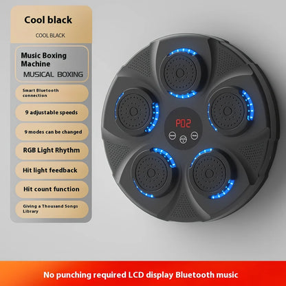 Children's hanging blue light reaction boxing target in PU, 45cm tall with electronic scoring for martial arts training