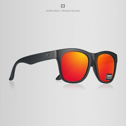 Thickened polarised sunglasses with TAC lenses and PC frame in one of five available colours.