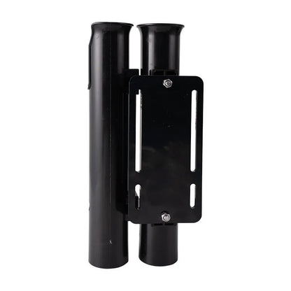 Plastic fishing rod rack with carbon clamp for motorcycle and electric bicycle mounting