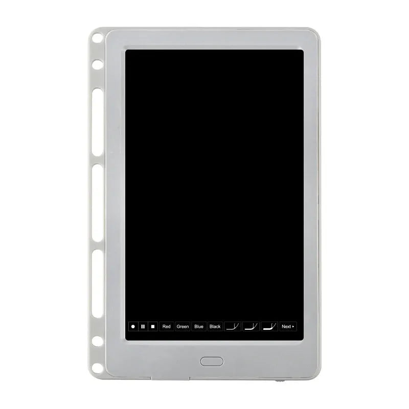 85-inch electronic writing pad with stitching design and smart pen on a stand