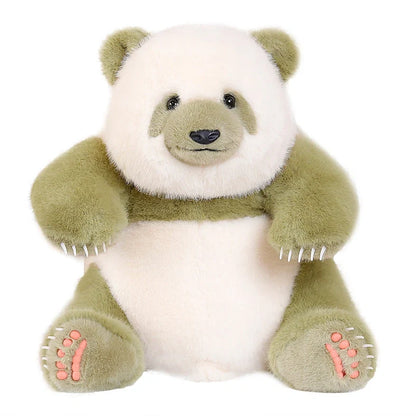 Panda doll plush toy with 35cm sitting height in black-white colour combination