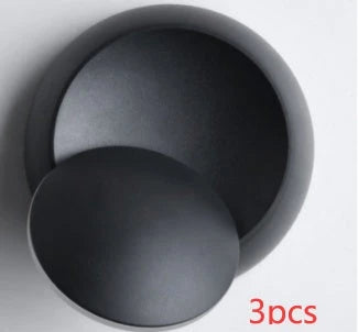 Stylish and modern moon-shaped bedside lamp with multiple lighting modes and durable iron construction