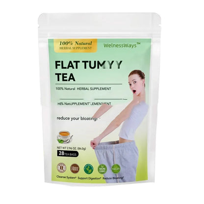 28 Day Slim Flat Tummy Tea variety pack for women's herbal detox and wellness programme