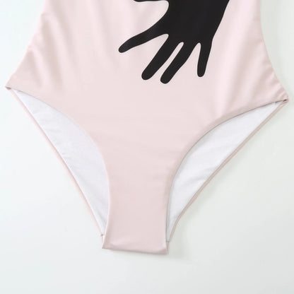 Women's two-piece bikini swimsuit with attached tulle skirt in polyester fabric