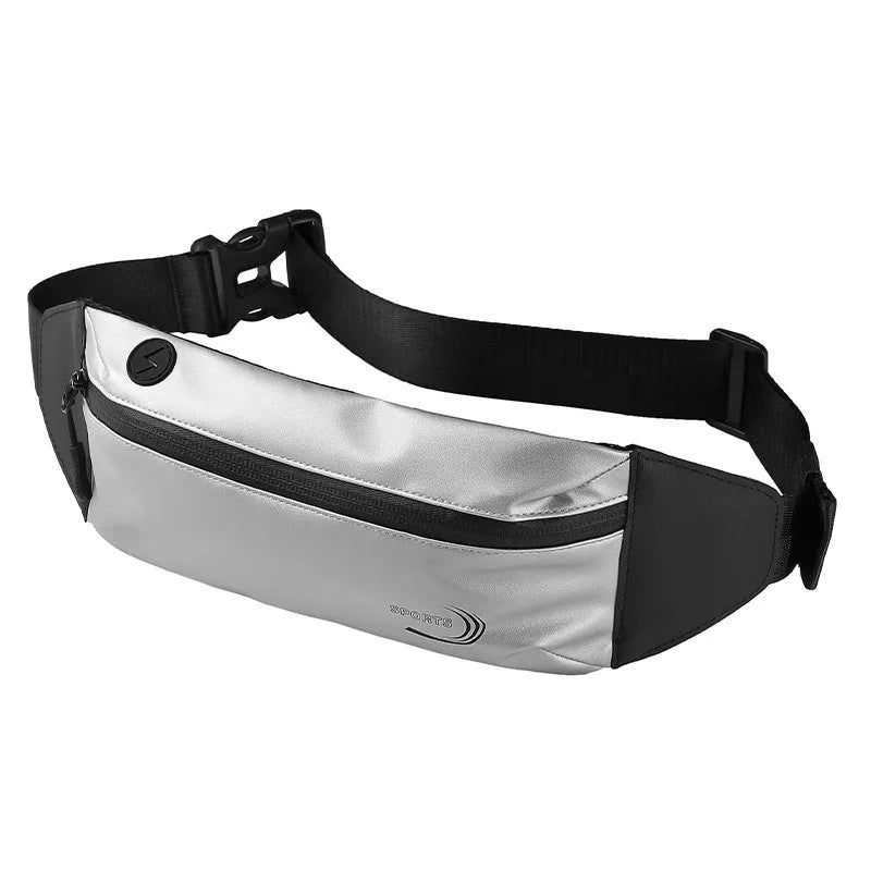 Men's solid colour waterproof waist bag in Derm Oxford polyester, 45cm by 10cm by 3cm dimensions