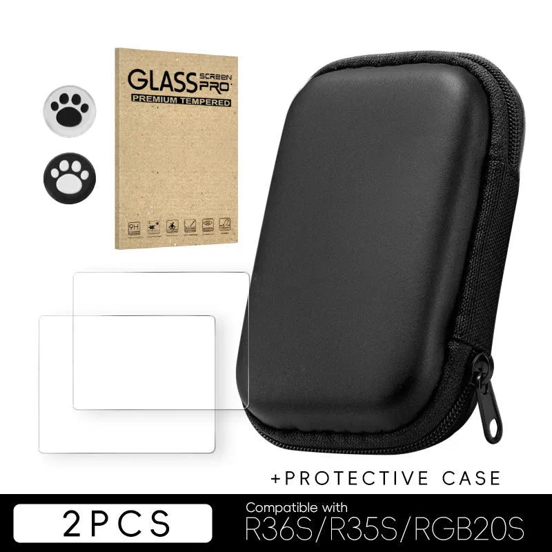 Tempered film for R36S R35S RGB20S handheld game machine, 3.5 inch HD scratch-proof dustproof screen protector