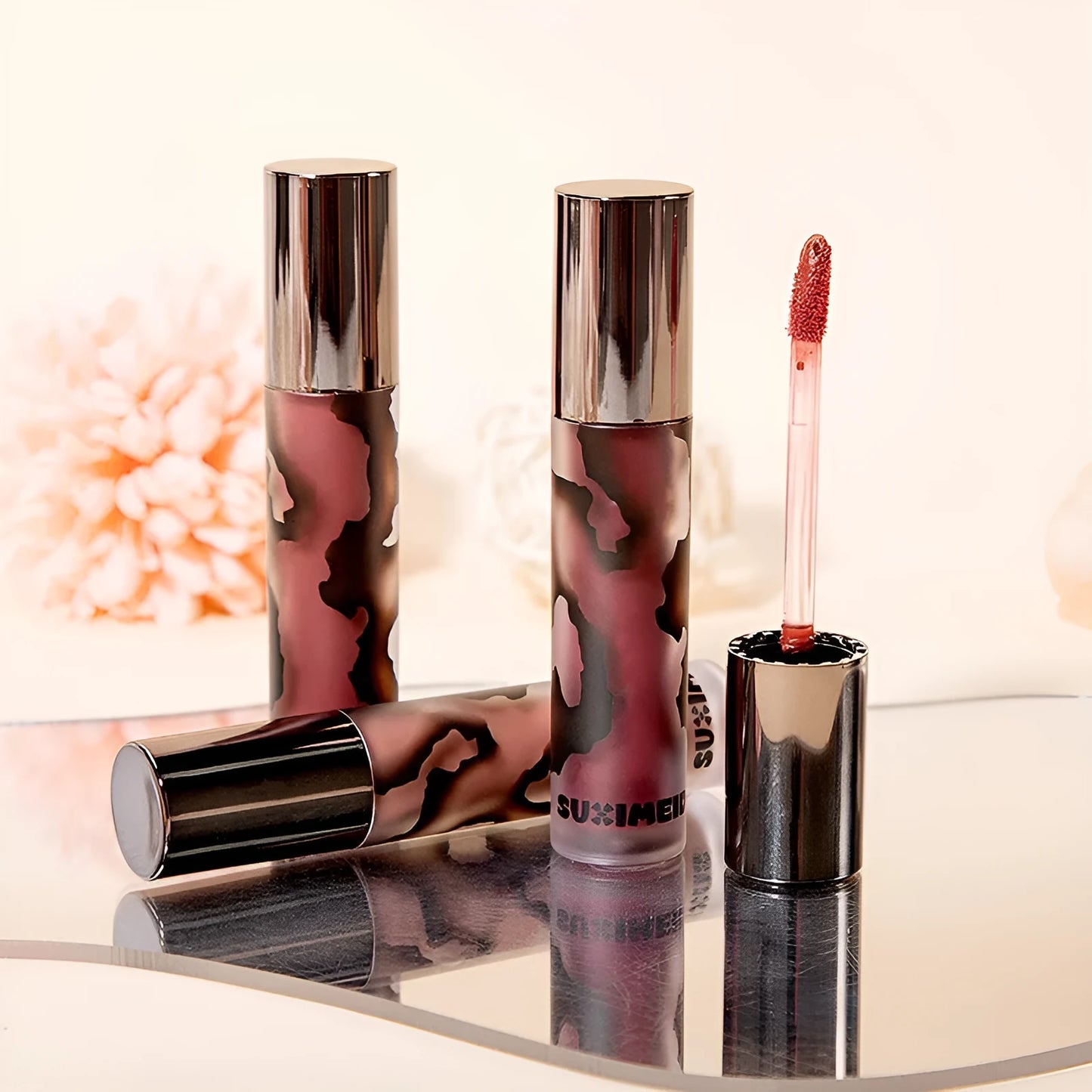 Lava Secret Matte Lip Mud Lipstick in five colour options with 3.2g net content and no-stain formula