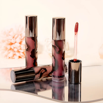Lava Secret Matte Lip Mud Lipstick in five colour options with 3.2g net content and no-stain formula