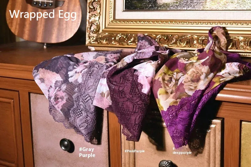 Men's printed mid-waist ice silk ultra-thin underwear in mesh fabric with multiple colour options