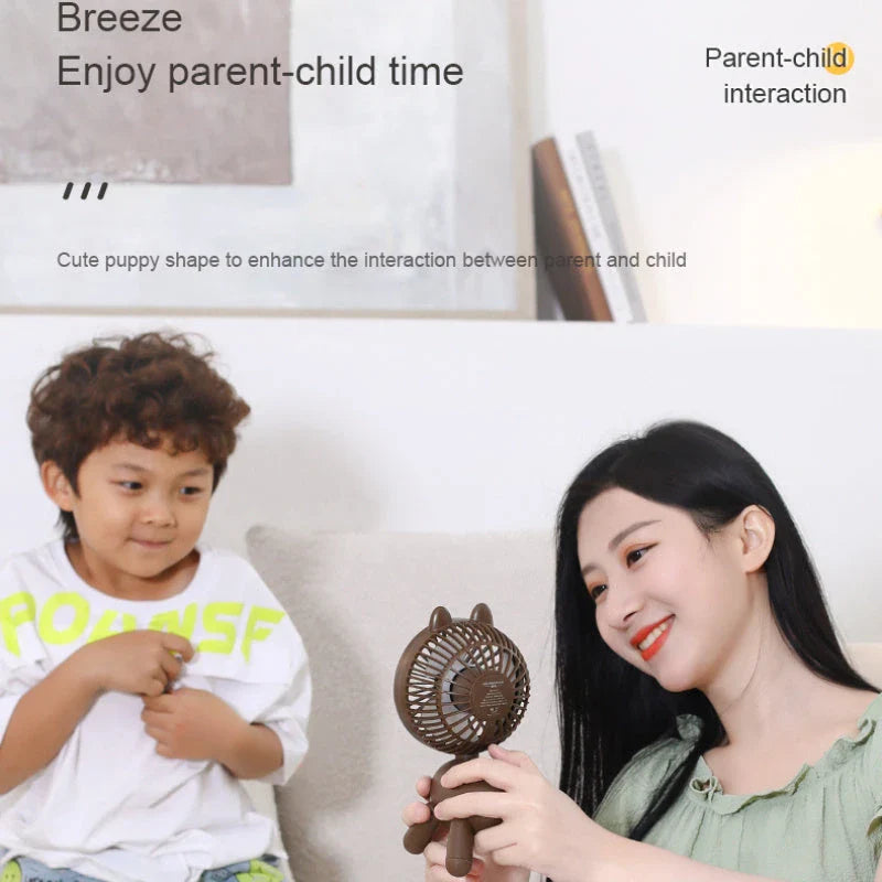 Powerful Portable USB Fan with Automatic Shaking Head and Adjustable Wind Settings for Whisper-Quiet Cooling in Home and Office