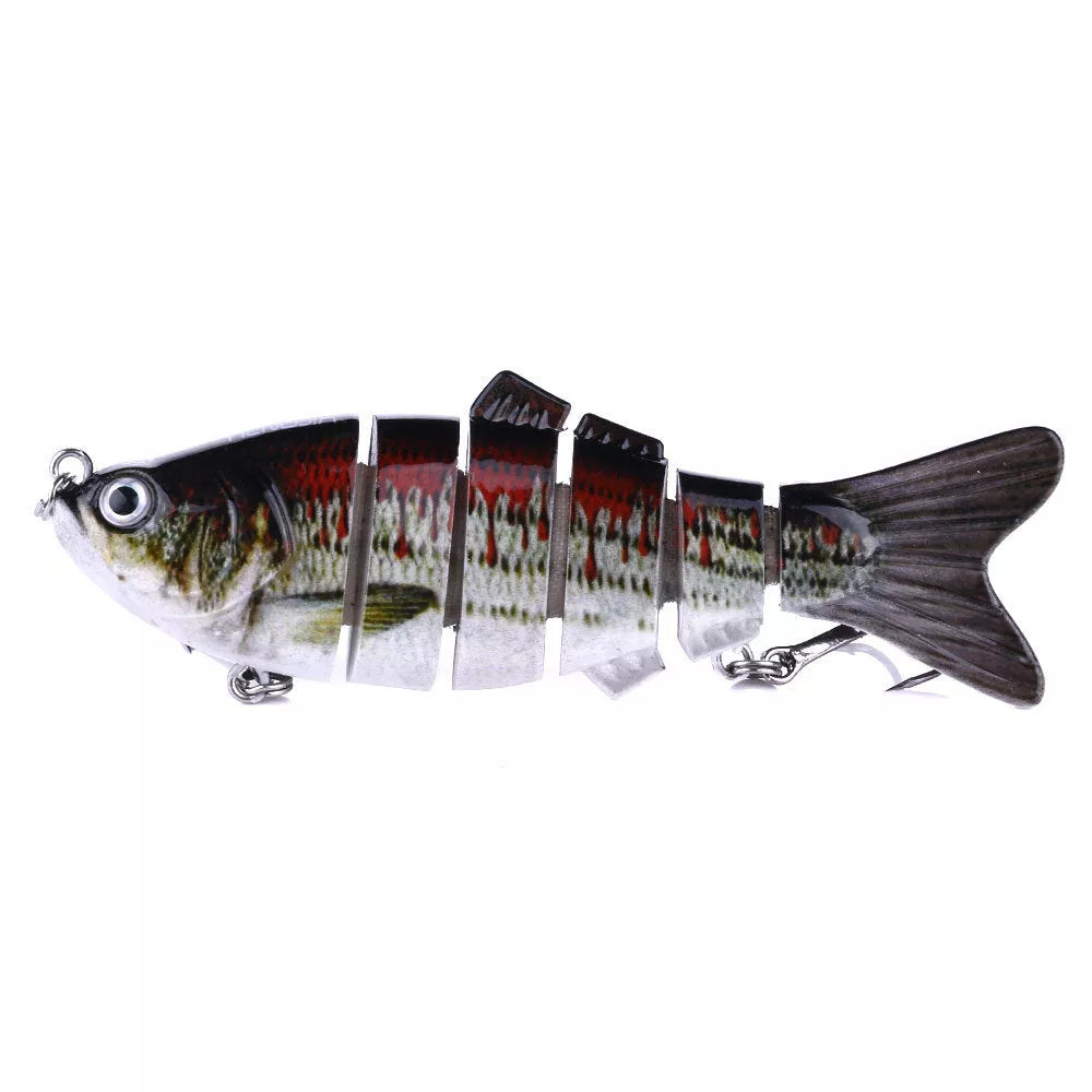 Plastic bait fish with high-strength hooks for effective fishing