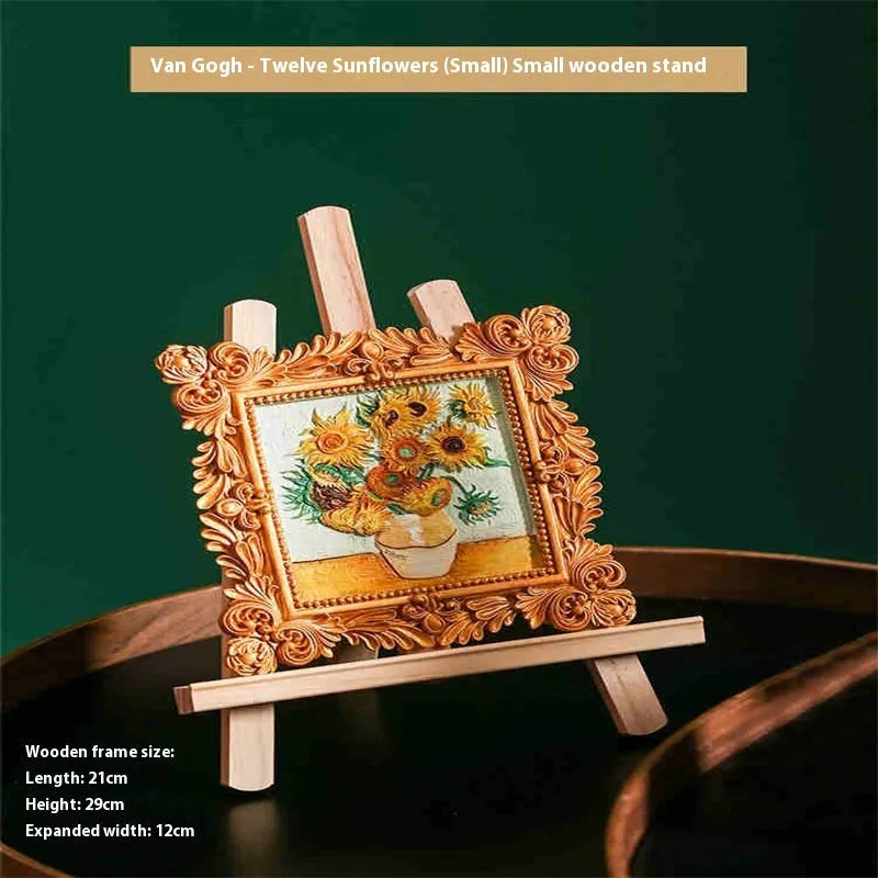 DIY oil painting kit with epoxy canvas, propylene paints, and brushes for creating hand-drawn artwork at home