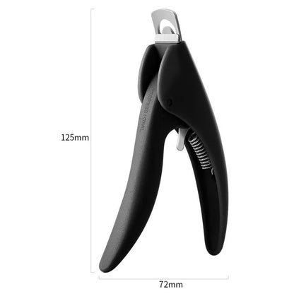 U-shaped DIY French nail clipper with stainless steel blades for precise trimming