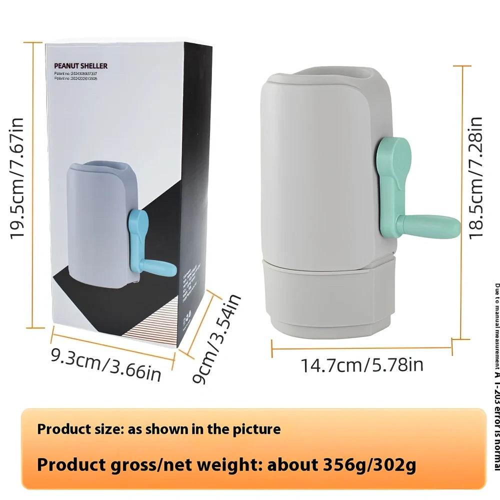 Automatic peanut sheller appliance with ABS plastic housing and compact 15cm design