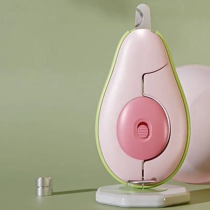 Professional LED pet nail clipper for small dog and cat claw trimming in green, pink, and white colours