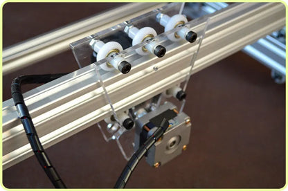 Miniature 3000mW laser engraving machine with 400mm by 300mm base plate for marking and lettering