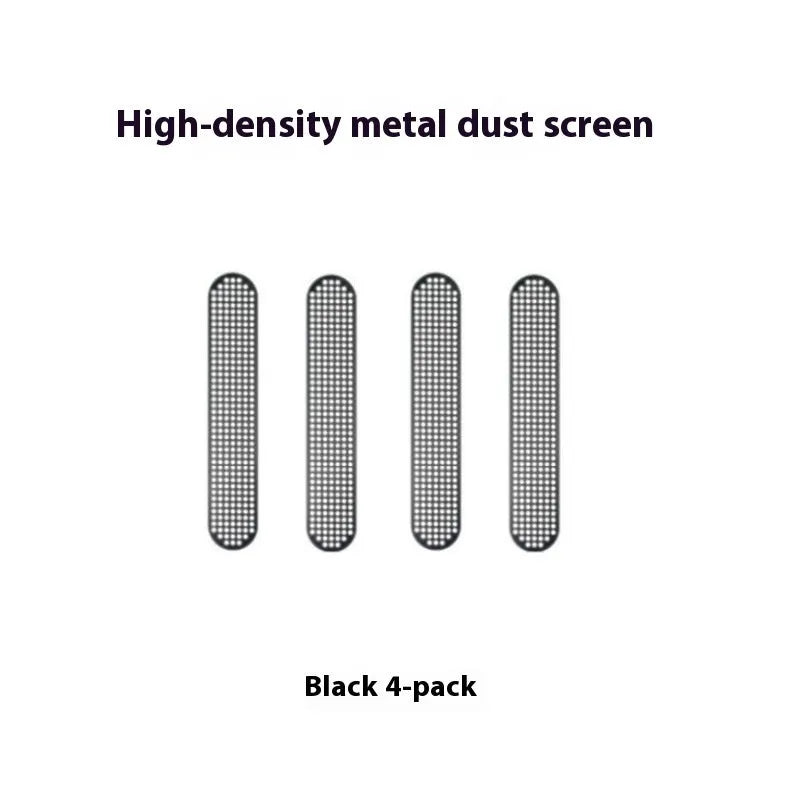 Metal dustproof net for RED MAGIC 10 Pro and 8/9 series phones, black and silver, 4 pack