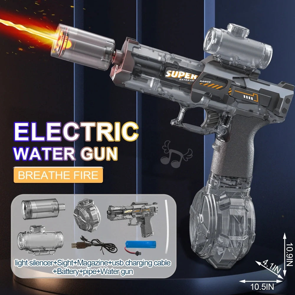 Ice Mouse electric water gun toy with 500ml water tank and high-speed firing system