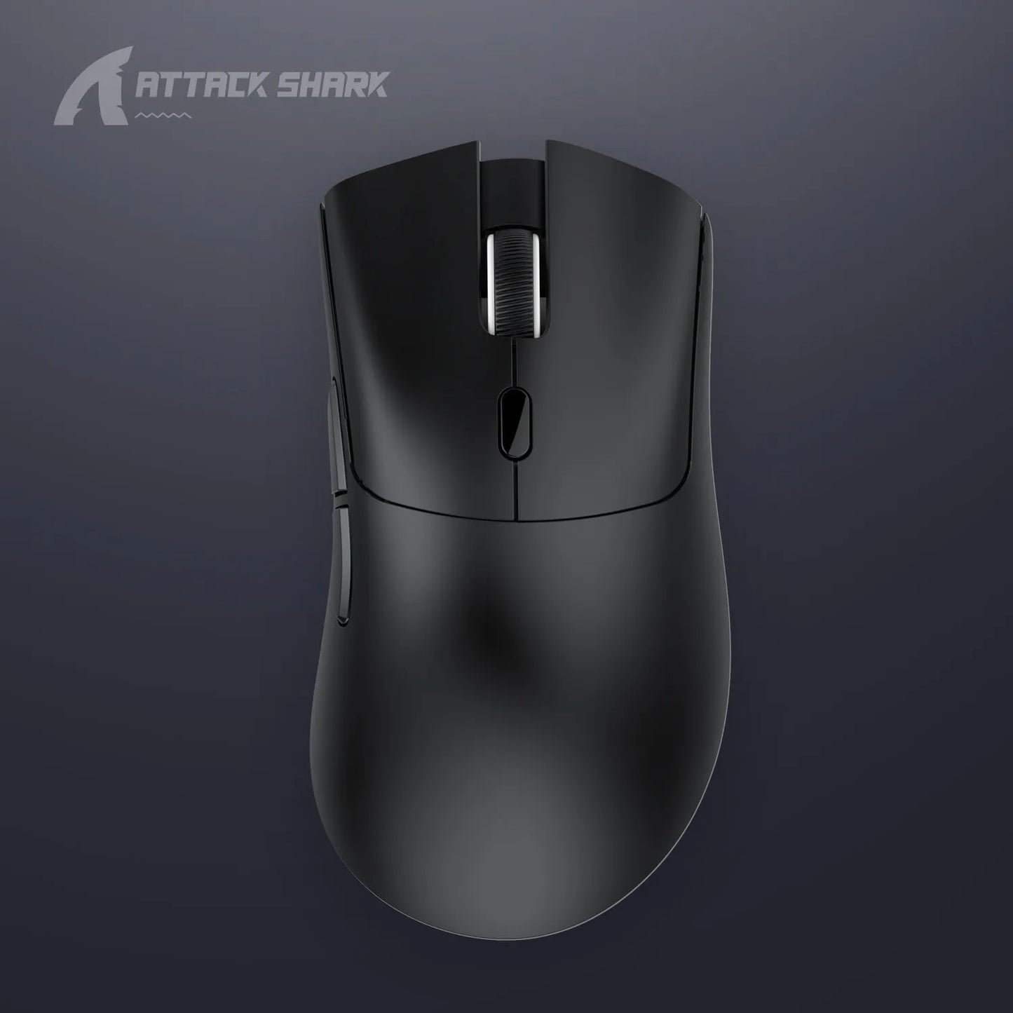Attack Shark wireless Bluetooth mouse in black, white, and red colour options showing three connectivity modes