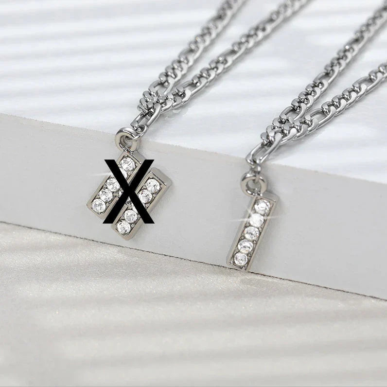 Personalized Stainless Steel Letter Anklet with Sparkling Zircon Accents