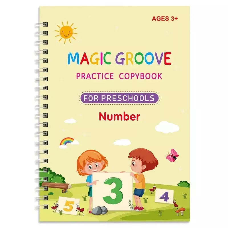 Groove Copybook Student Training Pen Control Magic Calligraphy Practice Board with practice books and accessories