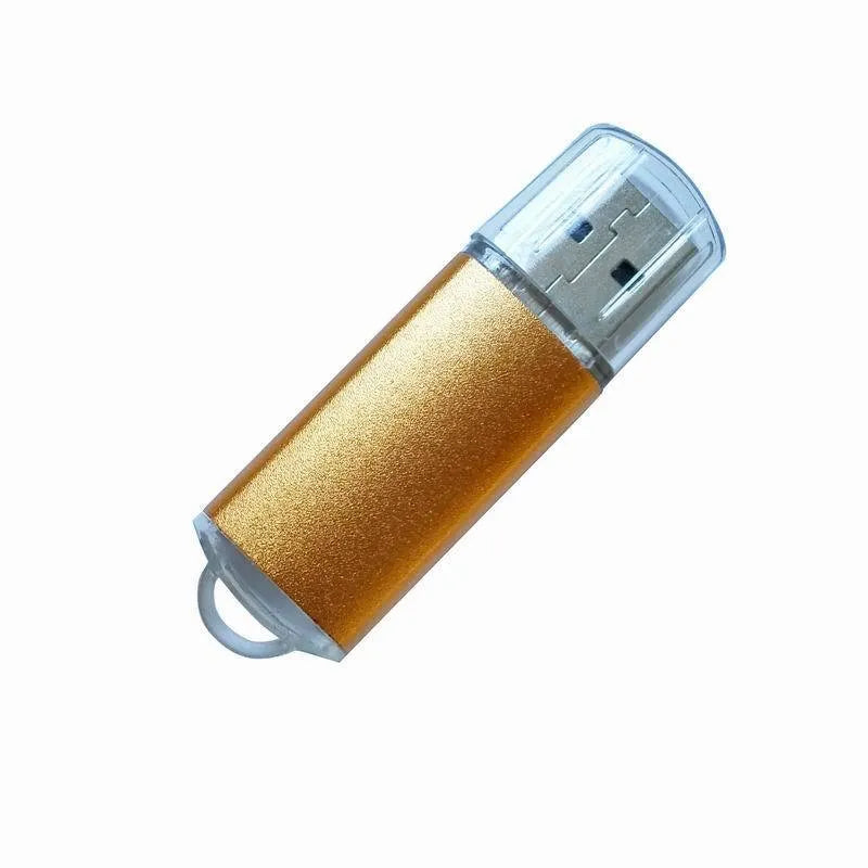 Software encryption lock C dongle USB key with metal shell in various colours showing 50mm length