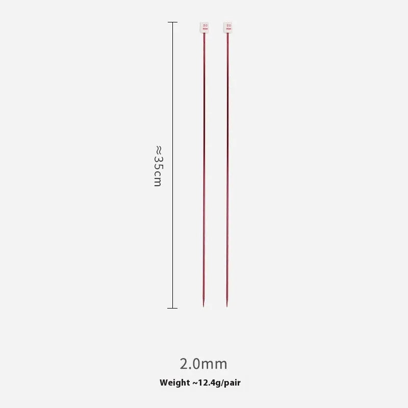 Lengthened crochet hook set with protective caps in 14 sizes from 2.0mm to 10.0mm for knitting