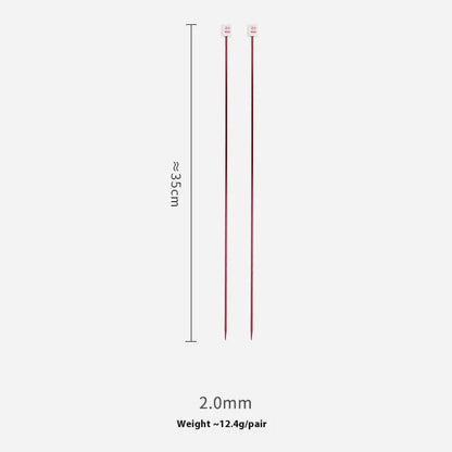 Lengthened crochet hook set with protective caps in 14 sizes from 2.0mm to 10.0mm for knitting