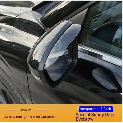 2023 Mitsubishi Outlander window deflector set in black engineering plastic
