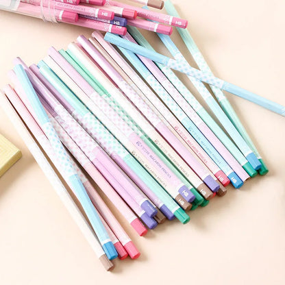 Basswood thermal transfer pencil showing six-angle design and wooden texture, 175mm length