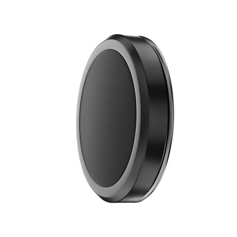 Obsidian black magnetic mobile phone holder with alloy construction and installation accessories