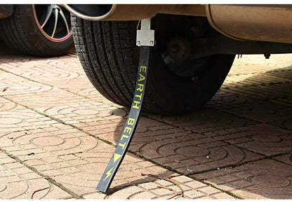 370mm black car electrostatic grounding chain with rubber housing and copper conductors for vehicle static control