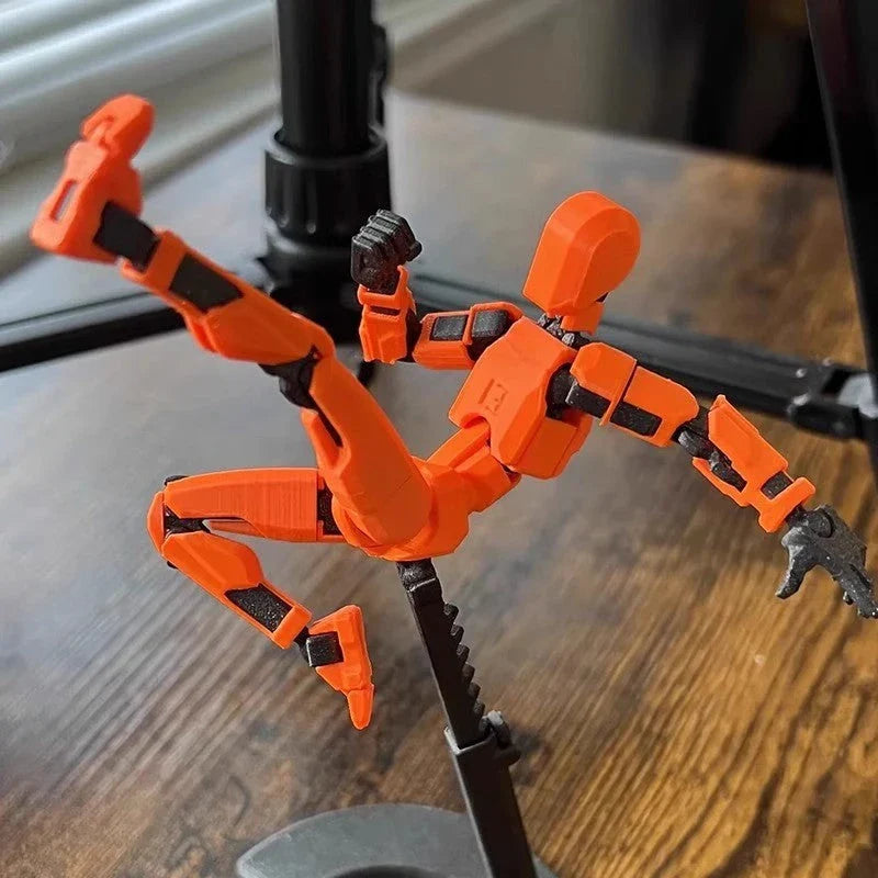 Versatile multi-jointed robotic action figure with customizable posing and design capabilities