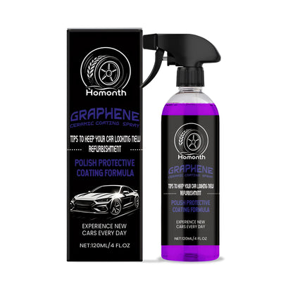 120ml graphene ceramic coating spray bottle with PTFE for car paint protection and gloss