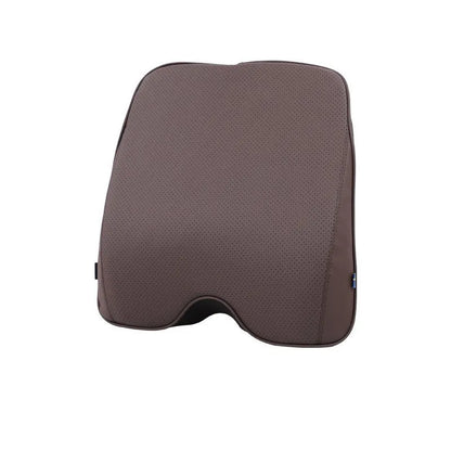 Volvo car headrest neck pillow and lumbar support cushions in brown, black, beige and coffee colours