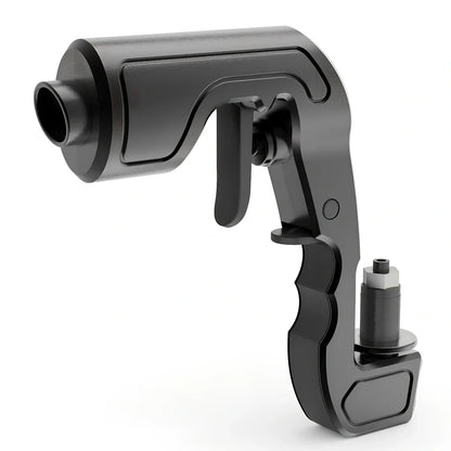 Plastic champagne jet gun for bar parties in gold, black, red and silver colour options