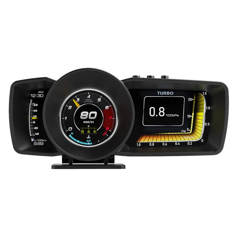 A600 car monitoring computer with 4.3-inch colour display for OBDII diagnostics and GPS BeiDou navigation