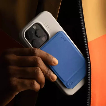 Black magnetic mobile phone holder case showing 96.5mm width and slim 6.9mm profile with N52SH magnets visible