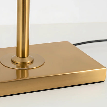 Modern vertical floor lamp with adjustable height for reading, iron body with fabric shade