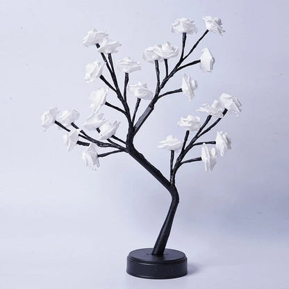 Elegant USB Rose Lamp with mesmerizing 3D floral design and variety of vibrant color options for romantic desk lighting