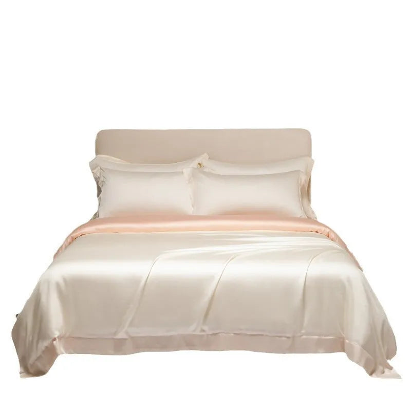 Luxury Lenzing Tencel quilt sheets set in Aurora Blue with 200 thread count twill weave and UK sizing