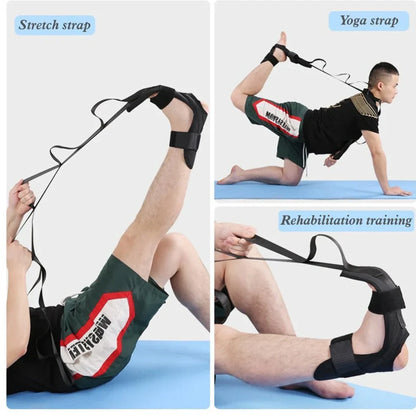 Fitness stretching belt for plantar fasciitis with 23cm length and multiple colour options