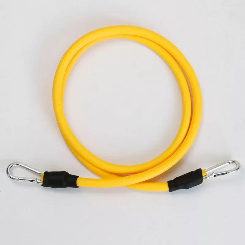 TPE Home Training Elastic Band Rope with carabiner for versatile workouts
