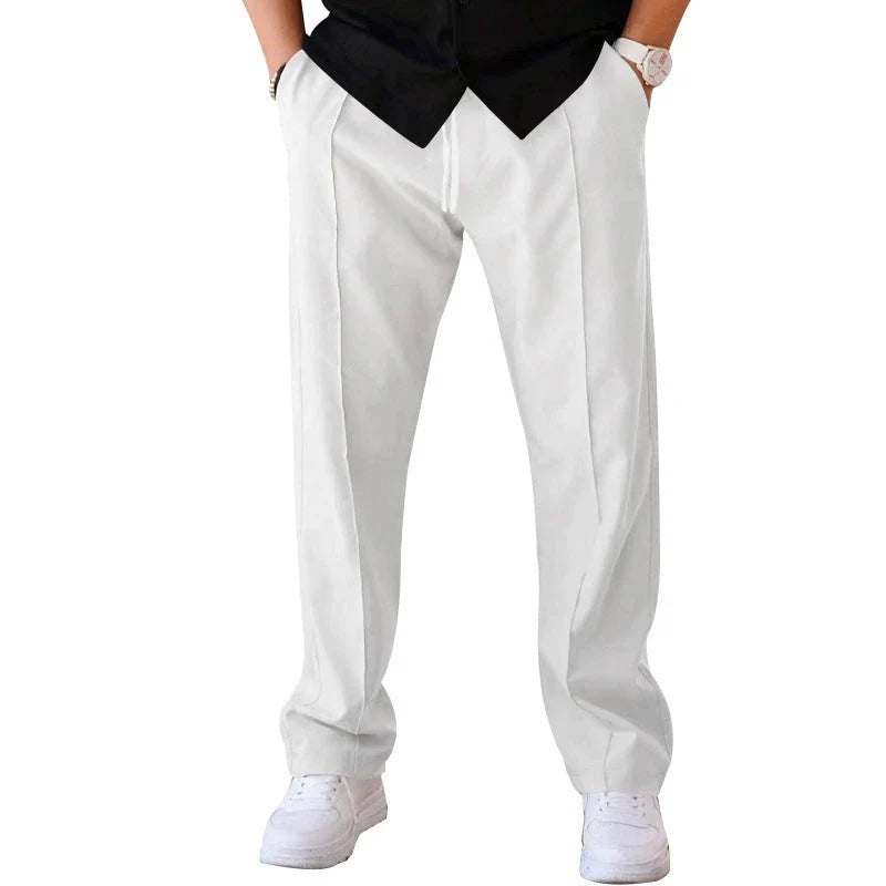 Relaxed fit drawstring waist sports pants for men in various colors and sizes