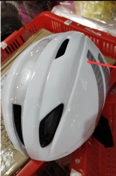 Bicycle Aero Helmet with magnetic computer lens and ventilation holes for cycling