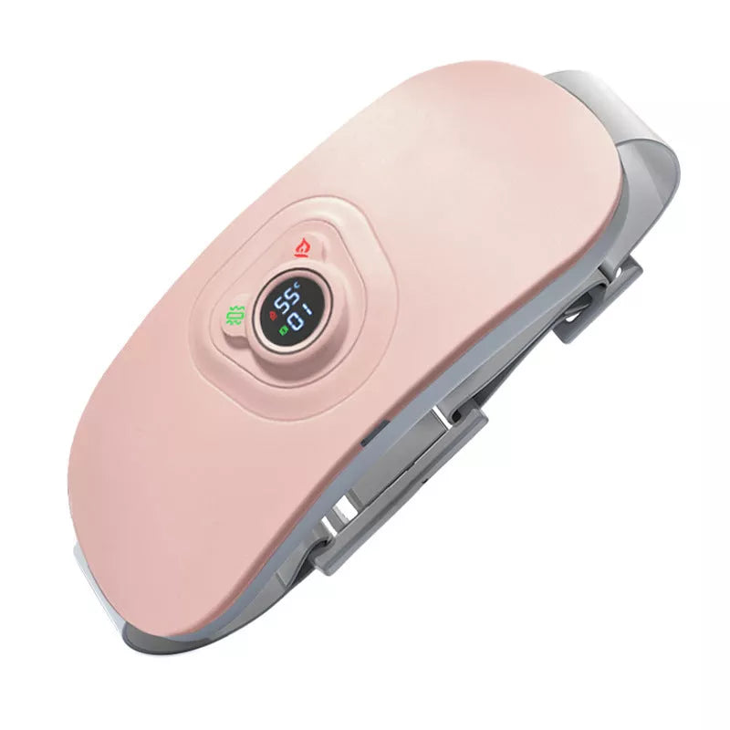 Stomach Band Vibratory Heating Massager with digital display and adjustable settings