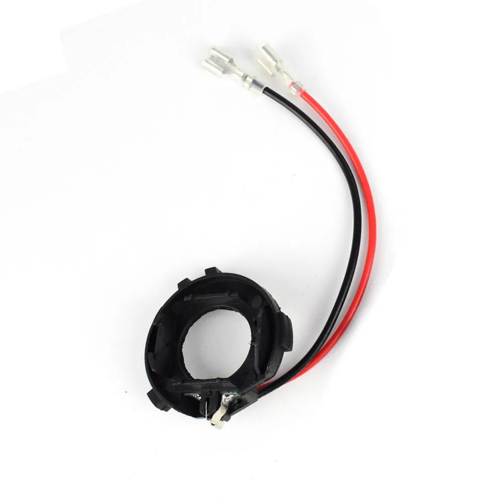 Black H7 LED headlight adapter holder for Volkswagen Golf Jetta conversion