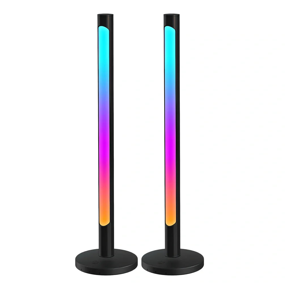 RGB music atmosphere light set with magnetic mounts and USB connectivity for desktop gaming rooms