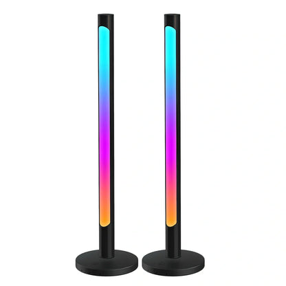RGB music atmosphere light set with magnetic mounts and USB connectivity for desktop gaming rooms