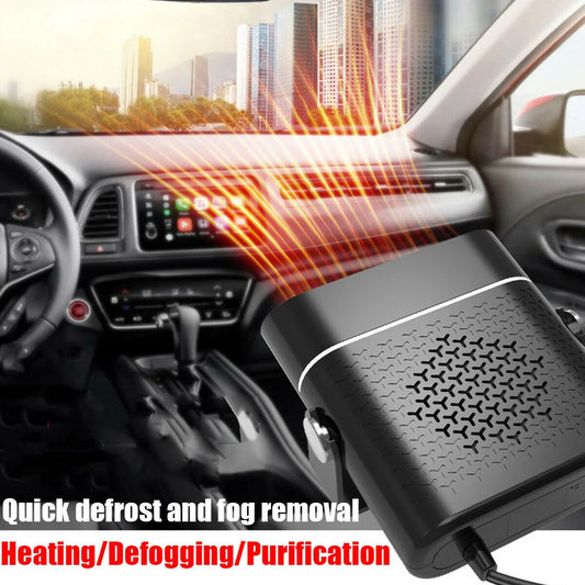 3-in-1 car heater defogger with adjustable nozzle for clear driving visibility